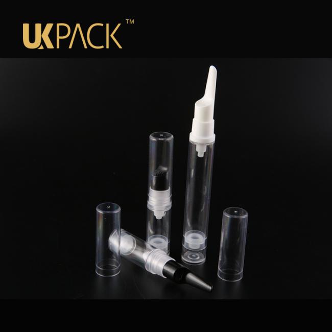 Silk-Screen printing empty plastic cosmetic eye airless bottle