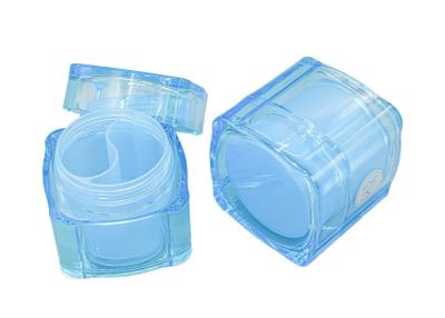 Chine Double Container Acrylic Cream Jar Clay Skincare Cosmetic Mask Packaging à vendre