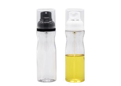China 250ml Cooking Spray Oil Bottle Pet Pressed Pump With Cover Protection for sale