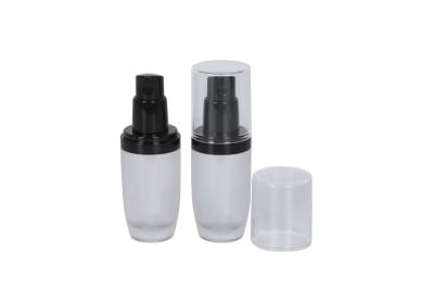 China 30ml Glass Bottle PP Cap / Pump Skin Care Packaging Customized Foundation Bottle UKE19 for sale