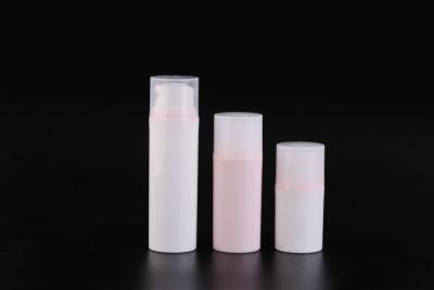 China PP Airless Cosmetic Bottles Snap Fastener Design For Luxury Skin Care Product for sale
