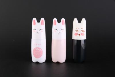 Chine 60ml PETG ou bouteille cosmétique de jet de bande dessinée de lapin de HDPE pour l'emballage de soins de la peau de bébé à vendre