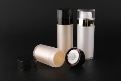 China UKMS36 30ml-50ml Double layer PMMA Cosmetic airless bottle for Essence eye cream,airless bottle for men cosmetic for sale