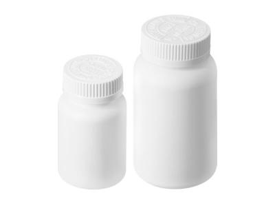China Empty White / Red PE 250ml Plastic Vitamin Bottles With PP CRC Cap for sale