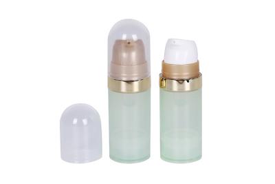 China Bpa Free Empty Trail Small 0.34oz Pp Airless Bottle Mini Cosmetic Containers Skin Care Packaging for sale