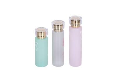 China 100/120/150ml Micellar Makeup Remover Bottle Gold Screw Cap for sale