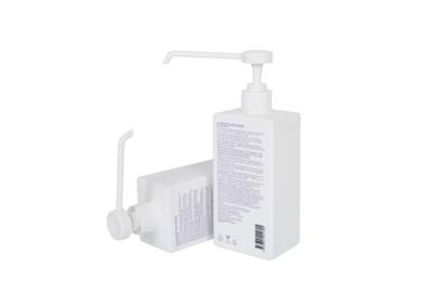 China 1.6cc Sanitizer Pump Bottle Square Shape Hdpe Leakproof Spray Hand Wash 500ml Container for sale