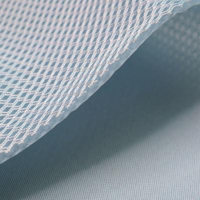 China 3mm Footwear Air Mesh Material Sports Apparel Poly Mesh Fabric 280gsm for sale