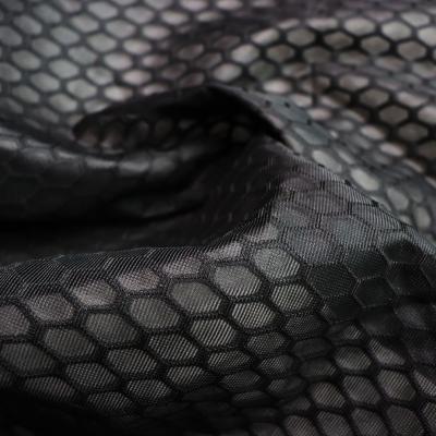 China 100% Polyester Mesh Fabric Knitted Airmesh Breathable Spacer Mesh Fine Black Mesh Fabric for sale