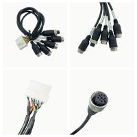 Quality Gx12 4 Pin Copper Automotive Wiring Harness Custom Male Female Wiring Harness for sale
