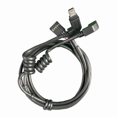 China 2x5 PIN To 2x Mini USB Spring Cable Custom Computer Mainboard Serial Cable 100 for sale
