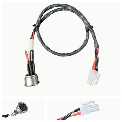 China Server Chassis Internal Custom Wire Harness RS 6 Pin Din Socket To Mx4.2 2*1 Pin for sale