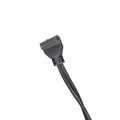China 2x10 PIN To 2 Mini USB 2.0 Power Cable PLC Program Unit Spring Power Cable 102 for sale