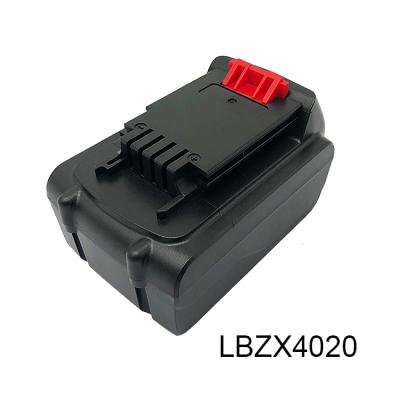 China Balck Decker 18v Drill Battery LBZX4020 18650 Lithium Replacement for sale