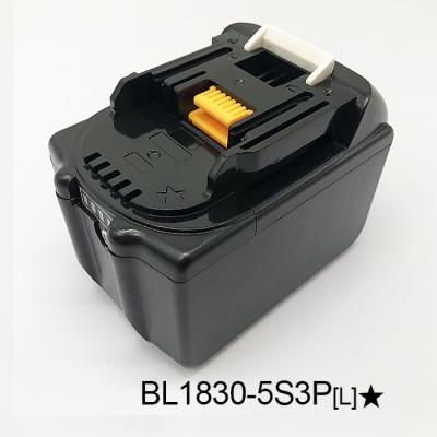 China Bateria recarregável sem fio para ferramenta elétrica de íon de lítio Makita BL1830 carregador à venda
