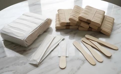 wooden ice cream spoons