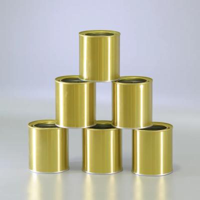 China 1L 4L Mini Empty Round Metal Painting Tin Cans With Plain Lid for sale