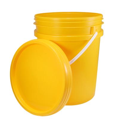 China PE 18L Latax Plastic Paint Buckets With Lid Plastic Handle Classificado pela ONU à venda