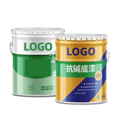 China Metal 10 Liter Paint Bucket 3 Gallon With Inner Lacquer Coating And Hoop Lid for sale