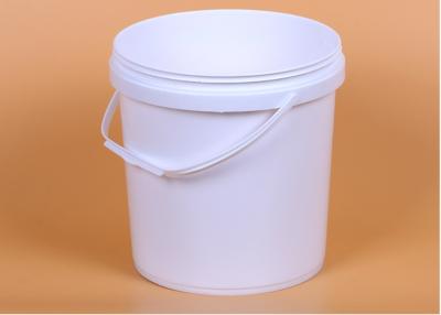 China 1.5 Gallon Natural Open Head Plastic Bucket Containers for sale