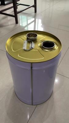 China 25L balde de metal de cabeça apertada com bocal para embalagens de gasolina à venda