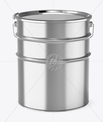 China Reusable 16l Metal Paint Bucket Metallic With Lever Lock Ring Lid for sale
