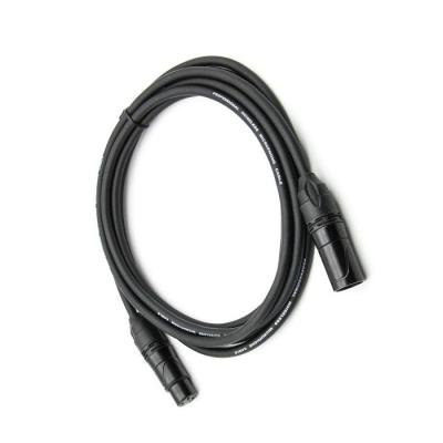 China OFC Mic Patch Cord 3 Pin XLR Make to Female Black Microphoen Wire 20ft for sale