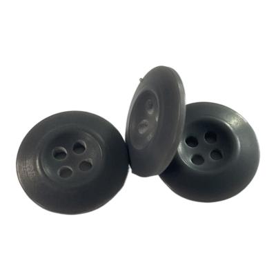 China Grey Color Melamine Buttons In 30L Round Shape Matt Finished Using On Military Uniforms for sale