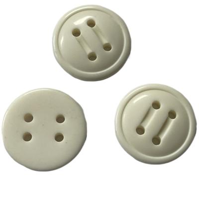 China Four Hole Plastic Resin Buttons With Two Slot Design On Face In 38L for sale