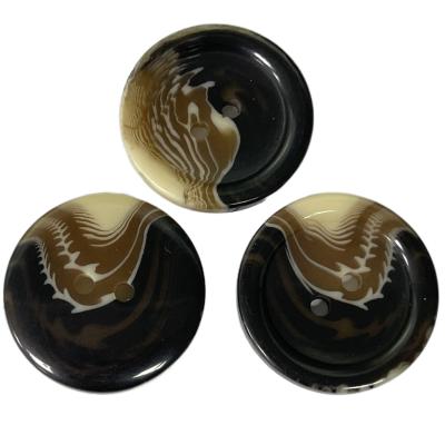 China Imitation Rock Plastic Coat Buttons 4Holes 25mm Use For Coat Jacket Sweater for sale