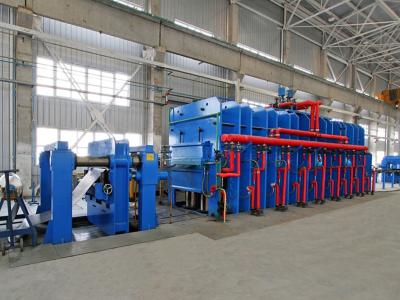 China 3-Ply de caucho cinta transportadora equipo de la máquina de producción de la línea de prensa en venta