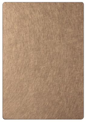 China Noon Reflective Vibration Bronze Finish Decorative Stainless Steel Sheet for sale