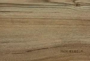 China Hoja decorativa de acero inoxidable de grano de madera laminada con PVC para decoración de cocina en venta