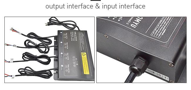 Portable 4 bank marine Waterproof Battery Charger with Multiple Interfaces 4