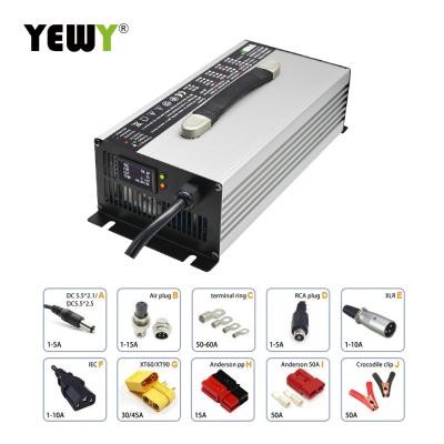 China 48V 30 Amp LiFePO4 Charger LEP 16S 58.4V LiFePO4 Battery Charger for sale