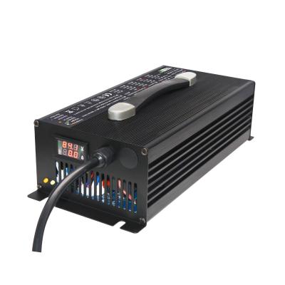 China 12V 90A 24V 36V 48V Lithium Ion Battery Charger Bluetooth Powerful for sale
