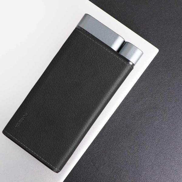 Quality OEM ODM PD Power Bank 10000mAh  With Handmade Leather Shell / Metal Ports for sale