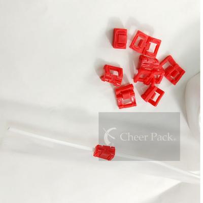 China Cor vermelha do zíper ziplockk de 5 PP do quilograma para o saco de plástico, fechamento do zíper do saco à venda