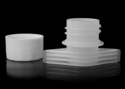 China 24.5mm External Diameter Plastic Spout Caps For Laundry Detergent Liquid Pouch for sale
