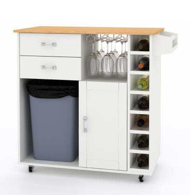 China Drawers Movable Kitchen Island Home / Commercial 7 Foot Kitchen Island With Seating for sale