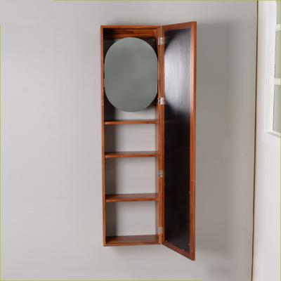China NC Painting E1 MDF Cheval Mirror Teak Wooden Bathroom Storage for sale