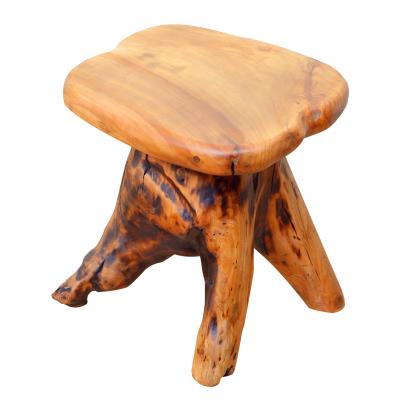 China Tree Like Root 0.135m3 Household Decorative Wood Stool Chinese Fir for sale