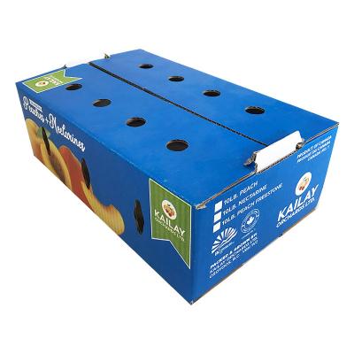 China Food Packaging Fruit Carton Box Cardboard Carton Kraft For Fruit Vegetable for sale