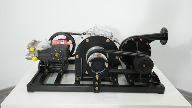 40kW Dual-Pump High/Low Pressure Water Pump Module - Side View