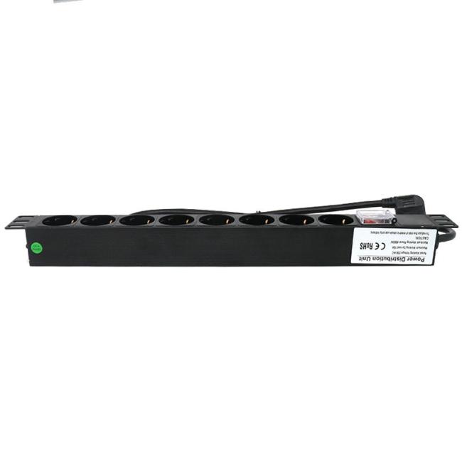 MT-6101 1U 19" Rack Mount 6 way Euro Type Network Server Cabinet 8 Ports 19inch rack mount Euro PDU