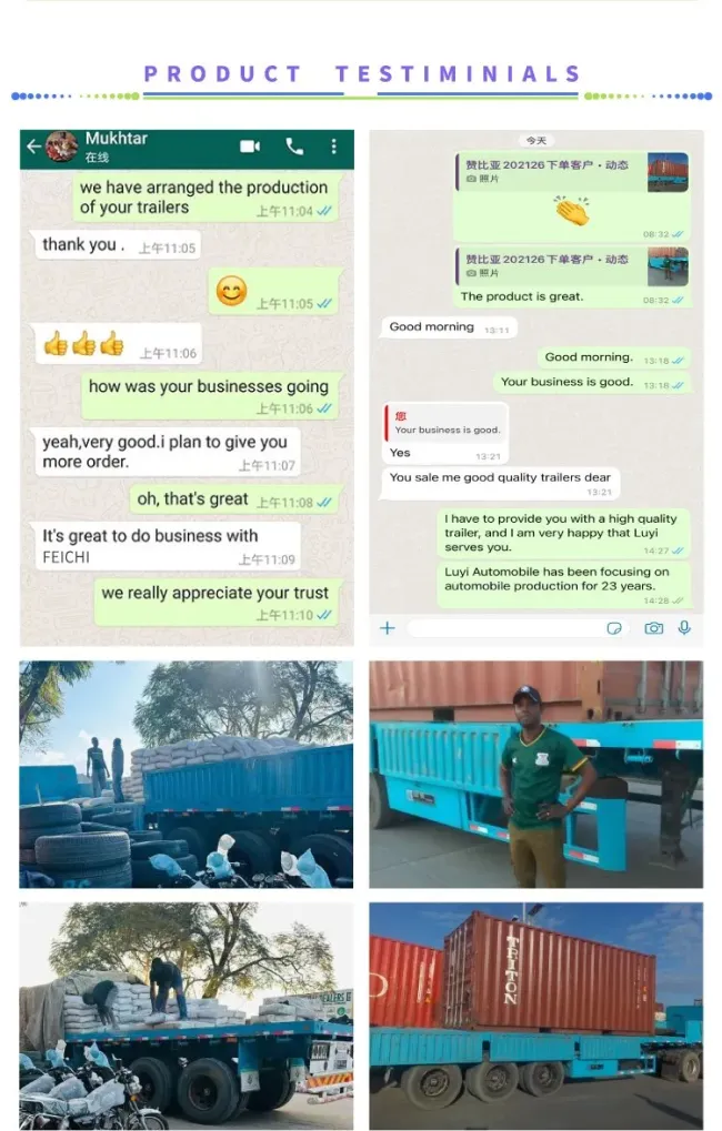 High Quality Vehicle Semi Trialer 40 Feet 3 Axle Flatbed Semi Truck Trailers Flat Bed Utility Trailer for Sale