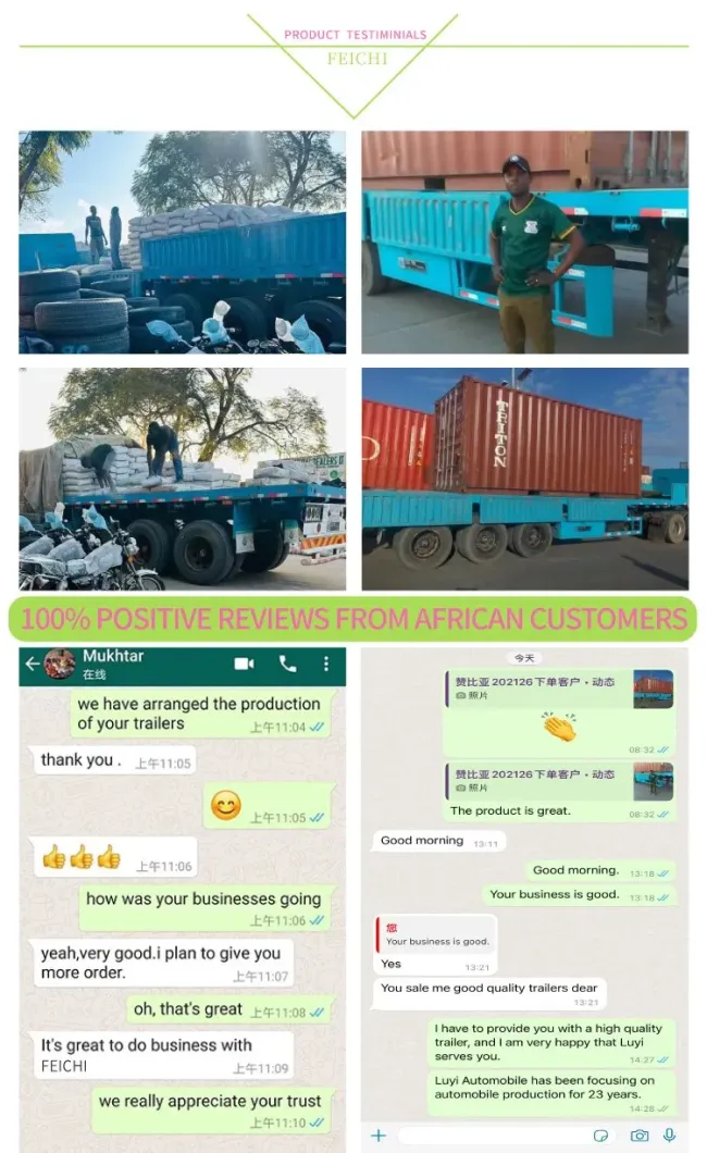 2024 Brand Feichi New High Quality 3 4 Axles Loading 60t-100t Sidewall Fence Cargo Semi Trailer for Sale Price