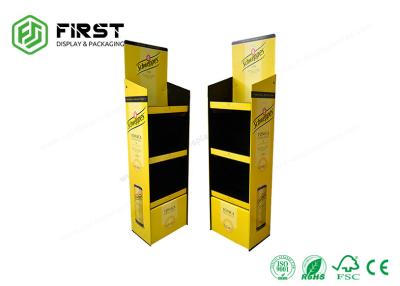China CMYK Printing Corrugated Cardboard Displays Stand Custom Design For Beverages for sale