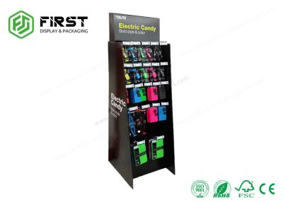 China Good Printing Quality Cardboard Promotional Display Stands Full Color Printing With Plastic Hooks for sale
