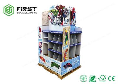 China OEM / ODM Printing POP Promotional Corrugated Folding Cardboard Paper Display Rack for sale